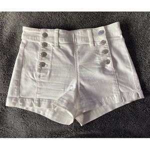 Size 4 White Jean Shorts